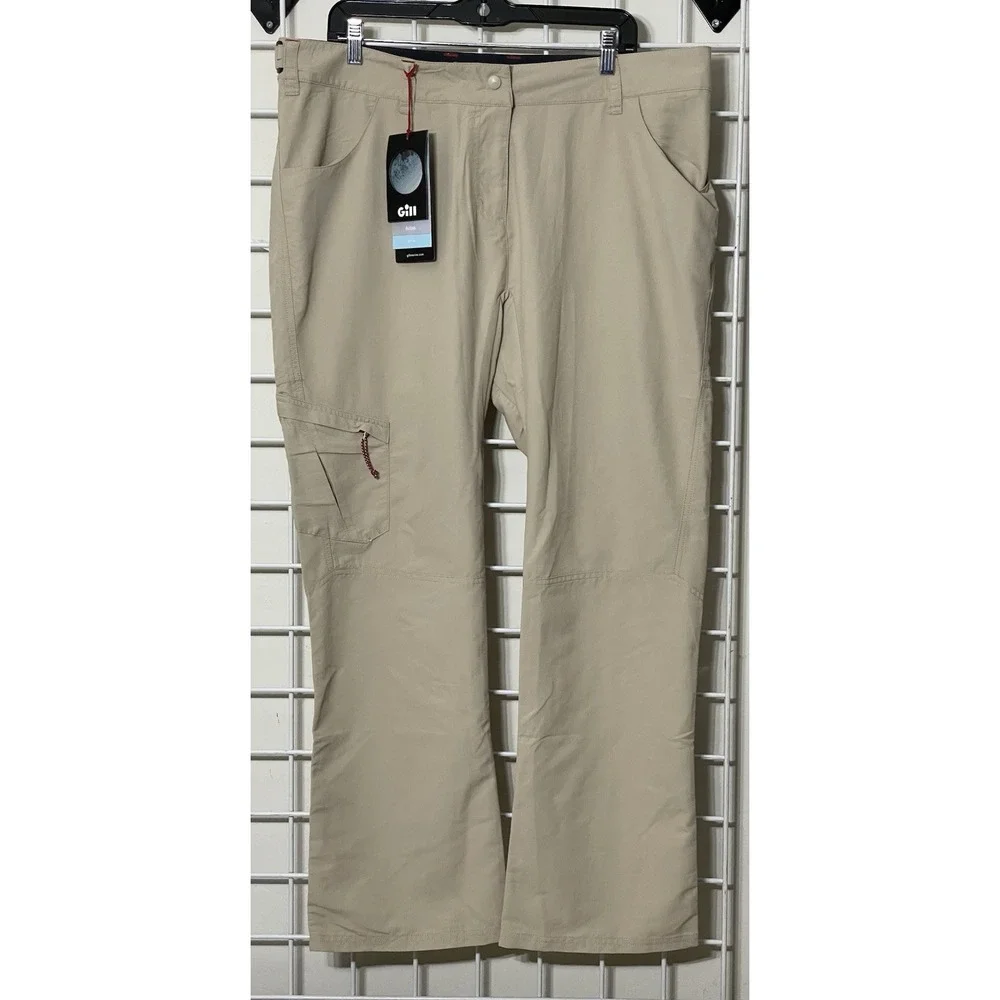 NWT Gill Marine Women's UV‎ Tech Trousers Khaki Size 18